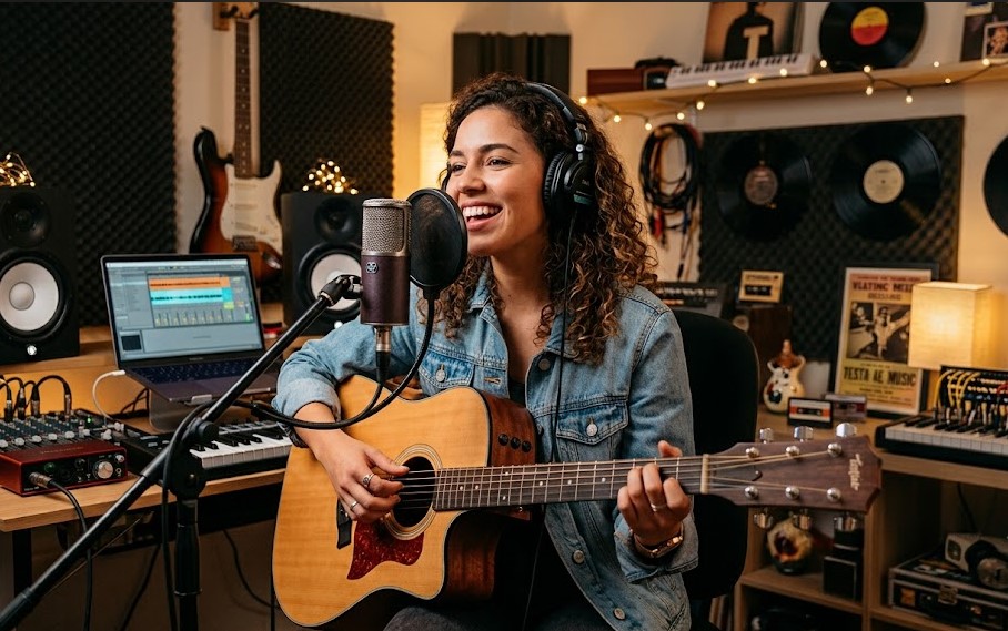 Grabación en un estudio casero